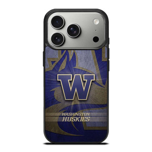 WASHINGTON HUSKIES LOGO METAL iPhone 17 Pro Case Cover
