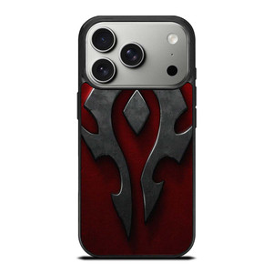 WORLD OF WARCRAFT HORDE BLACK LOGO iPhone 17 Pro Case Cover WORLD OF WARCRAFT HORDE BLACK LOGO iPhone 17 Pro Case Cover