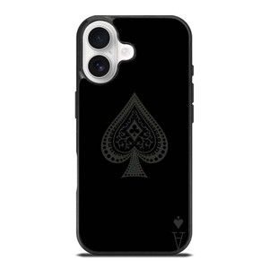 ACE OF SPADES ALL BLACK ICON iPhone 17 Case Cover