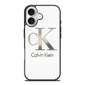 CLAVIN KLEIN CK LOGO SILVER iPhone 17 Case Cover