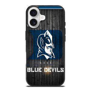 DUKE BLUE DEVILS BASKETBALL WOODEN LOGO iPhone 17 Case Cover