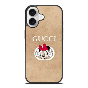 GUCCI LOGO PATTERN DISNEY MINNIE MOUSE iPhone 17 Case Cover GUCCI LOGO PATTERN DISNEY MINNIE MOUSE iPhone 17 Case Cover