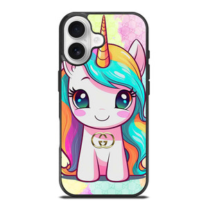 GUCCI LOGO PATTERN PRETTY UNICORN iPhone 17 Case Cover