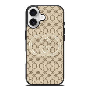 GUCCI PATTERN LOGO TRANSPARENT iPhone 17 Case Cover