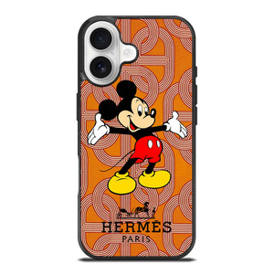 HERMES PARIS PATTERN MICKEY MOUSE DISNEY iPhone 17 Case Cover