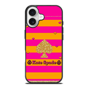 KATE SPADE PINK ORANGE STRIPE iPhone 17 Case Cover