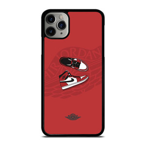 AIR JORDAN 1 SNEAKERS RED iPhone 11 Pro Max Case Cover AIR JORDAN 1 SNEAKERS RED iPhone 11 Pro Max Case Cover
