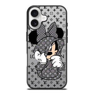 MINNIE MOUSE DISNEY FEAT LOUIS VUITTON LV GRAY iPhone 17 Case Cover MINNIE MOUSE DISNEY FEAT LOUIS VUITTON LV GRAY iPhone 17 Case Cover