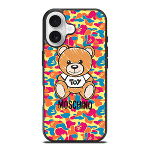 MOSCHINO X BAPE CAMO iPhone 17 Case Cover MOSCHINO X BAPE CAMO iPhone 17 Case Cover