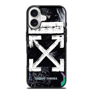 OFF WHITE LOGO SEEING THINGS iPhone 17 Case Cover OFF WHITE LOGO SEEING THINGS iPhone 17 Case Cover