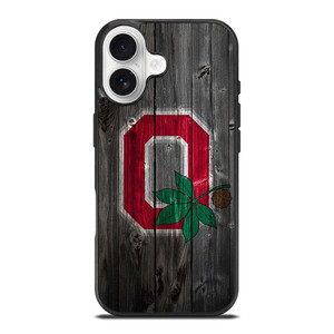 OHIO STATE BUCKEYES LOGO WOOD iPhone 17 Case Cover OHIO STATE BUCKEYES LOGO WOOD iPhone 17 Case Cover