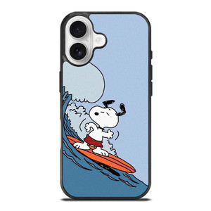 SNOOPY SURFING CARTOON iPhone 17 Case Cover