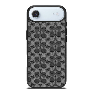 COACH BLACK GREY PATTERN LOGO iPhone Air Case Cover