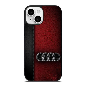 AUDI LOGO LEATHER iPhone 13 Mini Case Cover AUDI LOGO LEATHER iPhone 13 Mini Case Cover