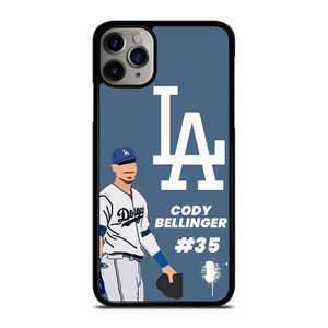LOS ANGELES DODGERS CODY BELLINGER CARTOON  iPhone 11 Pro Max Case Cover