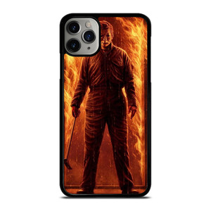MICHAEL MYERS HALLOWEEN IN FIRE  iPhone 11 Pro Max Case Cover MICHAEL MYERS HALLOWEEN IN FIRE  iPhone 11 Pro Max Case Cover