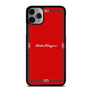 SALVATORE FERRAGAMO RED  iPhone 11 Pro Max Case Cover