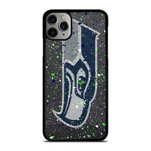 SEATTLE SEAHAWKS SPLASHED LOGO  iPhone 11 Pro Max Case Cover