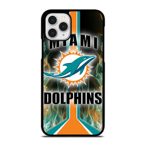 MIAMI DOLPHINS STRIPE NFL LOGO  iPhone 11 Pro Case Cover MIAMI DOLPHINS STRIPE NFL LOGO  iPhone 11 Pro Case Cover