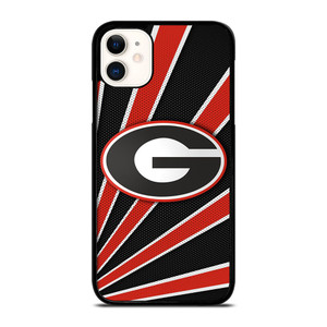 GEORGIA BULLDOGS FOOTBALL EMBLEM iPhone 11 Case Cover GEORGIA BULLDOGS FOOTBALL EMBLEM iPhone 11 Case Cover