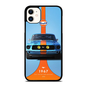 GULF RACING FORD MUSTANG 1967 iPhone 11 Case Cover GULF RACING FORD MUSTANG 1967 iPhone 11 Case Cover