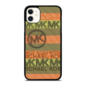 MICHAEL KORS PEACH STRIPE  iPhone 11 Case Cover MICHAEL KORS PEACH STRIPE  iPhone 11 Case Cover