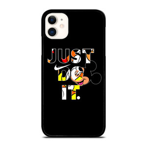 NIKE JUST DO IT MICKEY MOUSE  iPhone 11 Case Cover