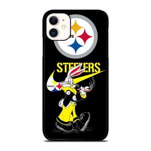 PITTSBURGH STELER LOONEY TUNES NIKE iPhone 11 Case Cover PITTSBURGH STELER LOONEY TUNES NIKE iPhone 11 Case Cover