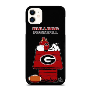 SNOOPY GEORGIA BULLDOGS FOOTBALL  iPhone 11 Case Cover