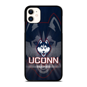 UCONN HUSKIES BASKETBALL METAL LOGO iPhone 11 Case Cover UCONN HUSKIES BASKETBALL METAL LOGO iPhone 11 Case Cover