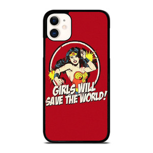 WONDER WOMAN CARTOON BADGE  iPhone 11 Case Cover WONDER WOMAN CARTOON BADGE  iPhone 11 Case Cover