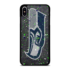 SEATTLE SEAHAWKS SPLASHED LOGO  iPhone XS Max Case Cover