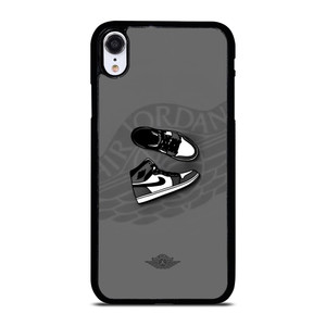 AIR JORDAN 1 SNEAKERS GREY  iPhone XR Case Cover AIR JORDAN 1 SNEAKERS GREY  iPhone XR Case Cover