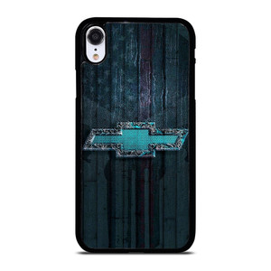 CHEVY CHEVROLET USA FLAG PUNISHER SKULL  iPhone XR Case Cover