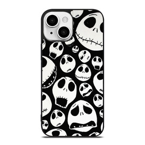 JACK SKELLINGTON SKULL PATTERN iPhone 13 Mini Case Cover JACK SKELLINGTON SKULL PATTERN iPhone 13 Mini Case Cover