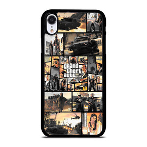 GTA GRAND THEFT AUTO 5 COLLAGE  iPhone XR Case Cover