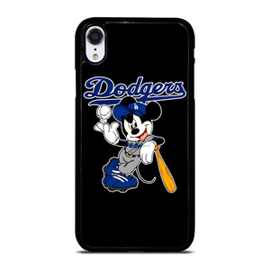 LOS ANGELES DODGERS MICKEY MOUSE BLACK  iPhone XR Case Cover