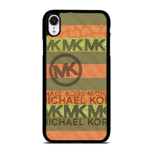 MICHAEL KORS PEACH STRIPE  iPhone XR Case Cover MICHAEL KORS PEACH STRIPE  iPhone XR Case Cover