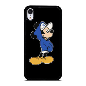 NEW YORK YANKEES MICKEY MOUSE BLACK  iPhone XR Case Cover NEW YORK YANKEES MICKEY MOUSE BLACK  iPhone XR Case Cover