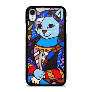 ROMERO BRITTO CAT MONALISA  iPhone XR Case Cover