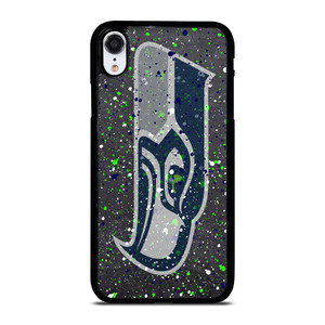SEATTLE SEAHAWKS SPLASHED LOGO  iPhone XR Case Cover