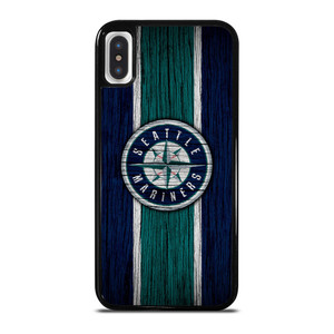 SEATTLE MARINERS WOODEN STRIPE LOGO  iPhone X / XS Case Cover