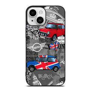 MINI COOPER LONDON COLLAGE iPhone 13 Mini Case Cover MINI COOPER LONDON COLLAGE iPhone 13 Mini Case Cover