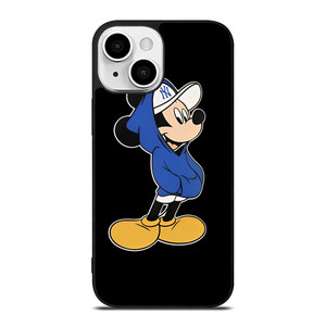 NEW YORK YANKEES MICKEY MOUSE BLACK iPhone 13 Mini Case Cover NEW YORK YANKEES MICKEY MOUSE BLACK iPhone 13 Mini Case Cover