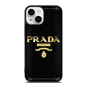 PRADA MILANO GOLD iPhone 13 Mini Case Cover PRADA MILANO GOLD iPhone 13 Mini Case Cover