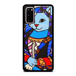 ROMERO BRITTO CAT MONALISA Samsung Galaxy S20 Case Cover ROMERO BRITTO CAT MONALISA Samsung Galaxy S20 Case Cover