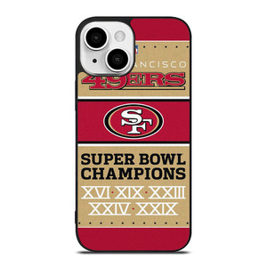 SAN FRANCISCO 49ERS SUPER BOWL CHAMPIONS iPhone 13 Mini Case Cover SAN FRANCISCO 49ERS SUPER BOWL CHAMPIONS iPhone 13 Mini Case Cover