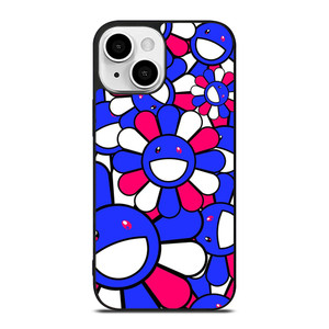 TAKASHI MURAKAMI BLUE PINK iPhone 13 Mini Case Cover TAKASHI MURAKAMI BLUE PINK iPhone 13 Mini Case Cover