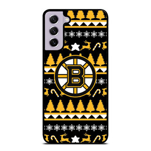 BOSTON BRUINS CHRISTMAS PATTERN Samsung Galaxy S21 FE Case Cover