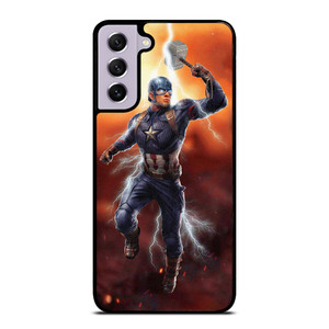 CAPTAIN AMERICA X THOR HAMMER 2 Samsung Galaxy S21 FE Case Cover